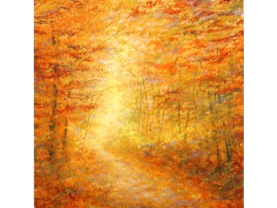 Image of Autumn Path Giclee Print
