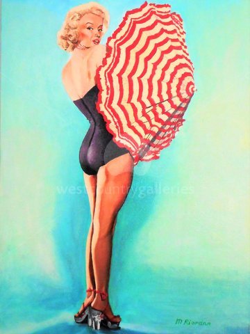 Image of Marilyn Monroe with parasol